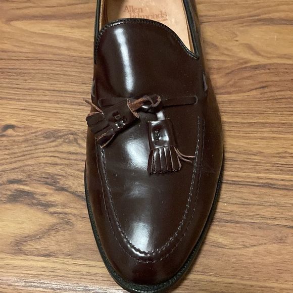 Allen Edmonds Men’s Grayson Tasseled Loafers in Merlot. Size 10 EEE. main image 5